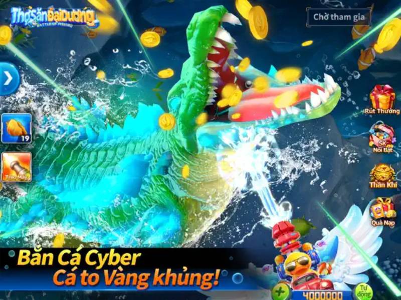Bắn Cá Thợ Săn Đại Dương 14+ - Săn Thủy Quái Đỉnh, Đổi Thẻ Cào Ngay 2 Hình ảnh sinh động, âm thanh chân thực